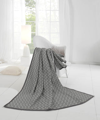 Cotton Home Network Grey Throw