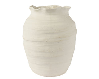 Ivory Stone Vase - 31cm