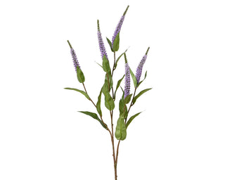 Faux Lilac Salvia Spray - 70cm