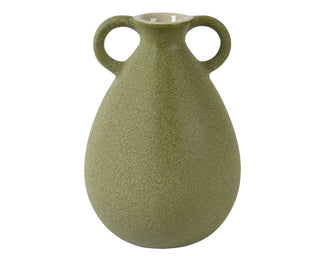 Green Stoneware Vase