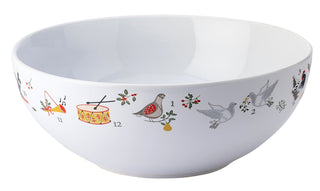 Twelve Days of Christmas Serving Bowl 