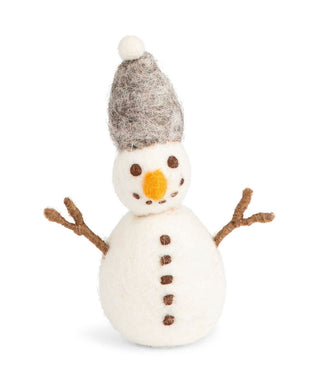 Snowman with Grey Hat