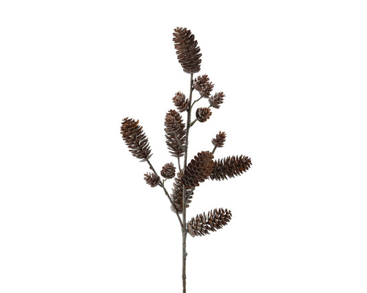 Frosted Pinecone Branch Spray