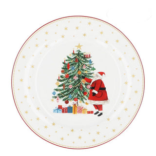 Nostalgia Santa & Tree Dinner Plate