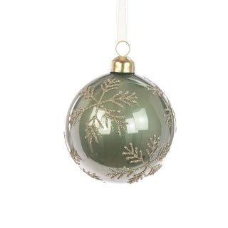 Glass Daniella Sage Bauble