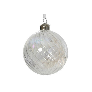 Iridescent Swirl Round Bauble