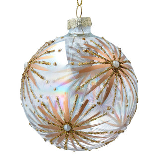 Gold Starbursts Soap Glass Bauble