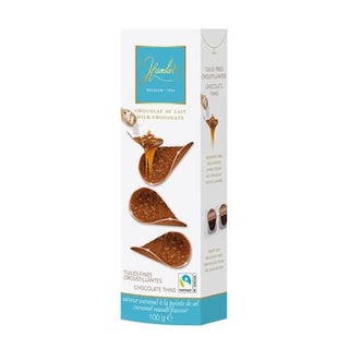 Milk Chocolate  Caramel Seasalt Thins 100g