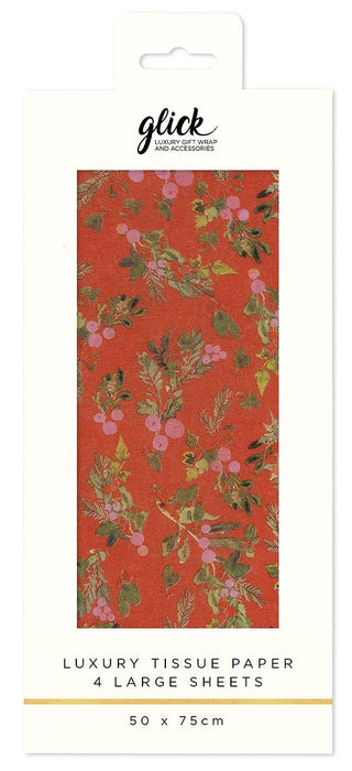 Red Berries Printed Tissue Paper