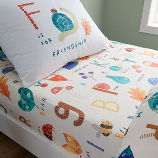 Woodland Alphabet Single Fitted Sheet