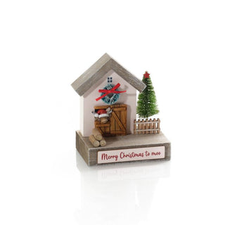 Christmas Highland Cow Wood Block