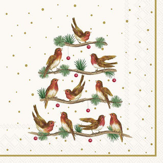 Let's Sing Together Cream Cocktail Napkins