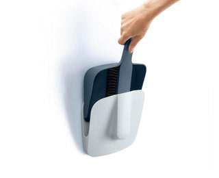 CleanStore Blue Wall-mounted Dustpan & Brush