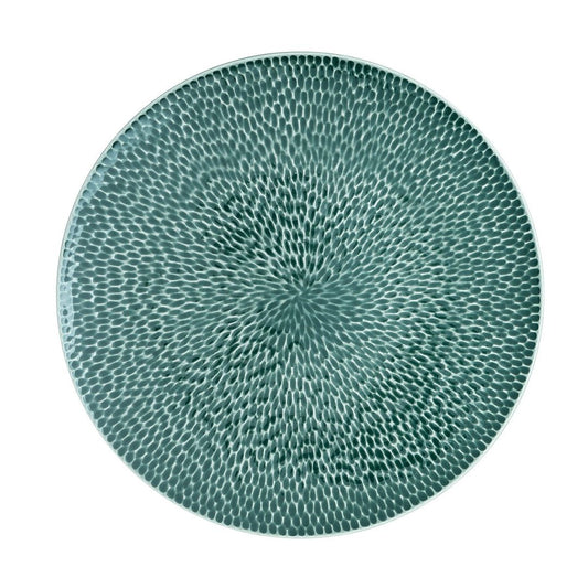 Denby Porcelain Carve Green Dinner Plate