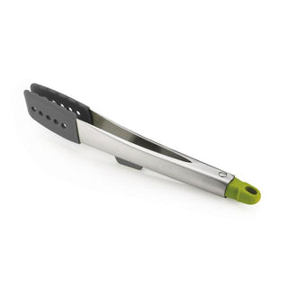 Elevate™ Grey Silicone Steel Tongs