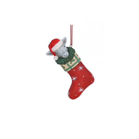 Sheep in Stocking Hanging Decoration