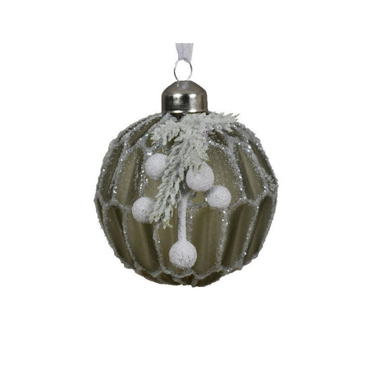 Forest Green Berry Foilage Bauble