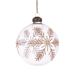 Glass Della Bauble 10cm