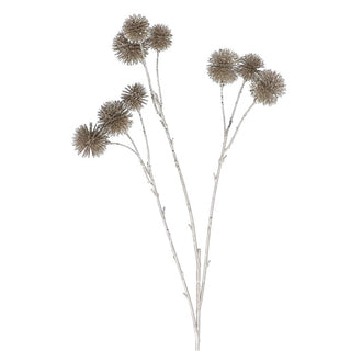 Pale Gold Thistle Pom Pom Spray