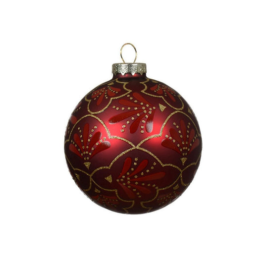 Christmas Red Regent Glass Bauble