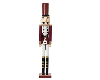 Oxblood Red & White Nutcracker
