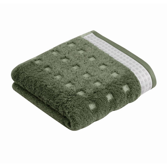 Country Feeling Face Cloth Mud Green