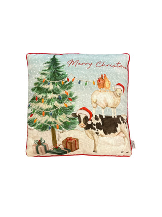 Christmas Farm Animal Cushion