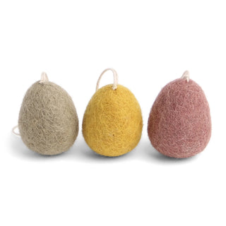 Eggs Burnt Colours Hanging Decoration - Set Of 3