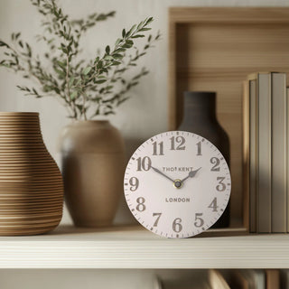 Arabic Mantel Clock Shy Pink 6"