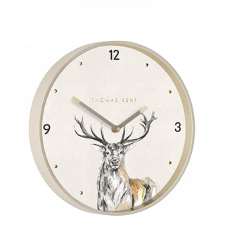 12" Wild Stag Wall Clock