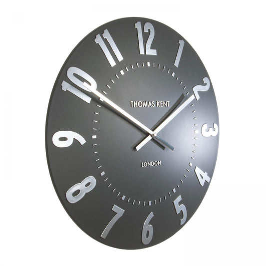 Mulberry Wall Clock Graphite Silver 20"
