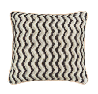 Harun Cushion Charcoal & Tan