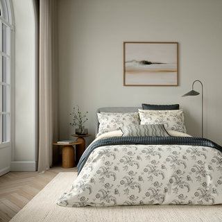 Ariane King Duvet Cover Set Charcoal & Linen