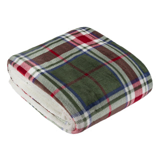 Braemar Sherpa Throw Berry/Pine