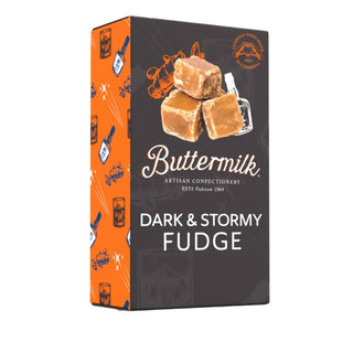 Dark & Stormy Crumbly Fudge 