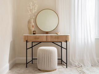 Reed Dressing Table with Mirror