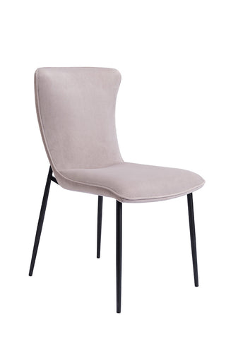 Ella Dining Chair Grey Velvet