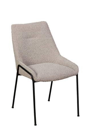 Anna Dining Chair Grey Boucle