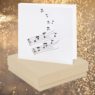 Musical Note Boxed Earring Card