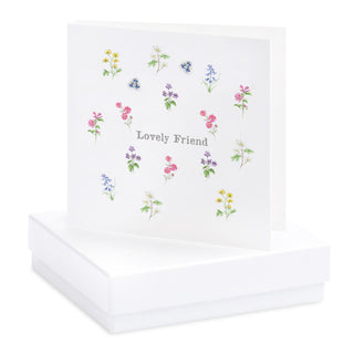 Boxed Floral Friend Earring Card