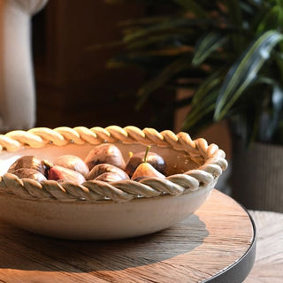 Large Slip Glaze Bowl