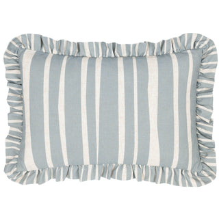 Carmon Stripe 40x60 Cushion Linen/Blue