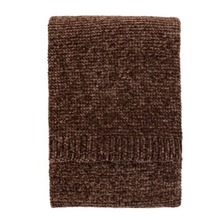 Deco Luxe Chunky Chenille Throw Chocolate