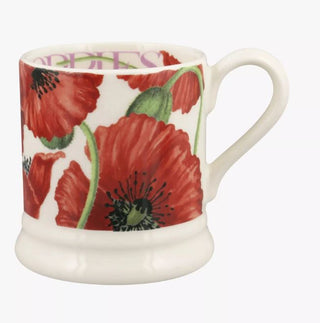 Flowers Red Poppy 1/2 Pint Mug