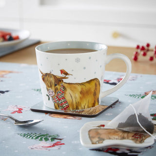 Christmas On The Farm Conical China Mug