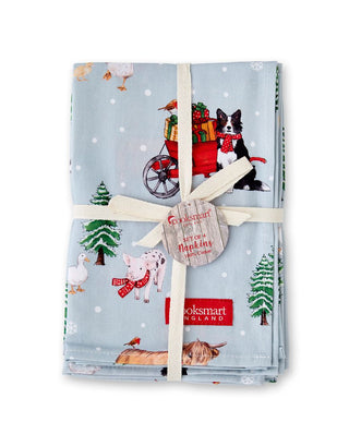 Christmas On The Farm Napkins Set Of 4