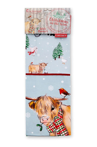 Christmas On The Farm Table Runner 