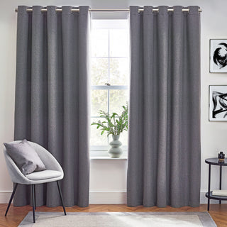 Dawn 229X229 Eyelet Curtain Charcoal