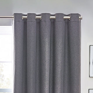 Dawn 168X183 Eyelet Curtain Charcoal