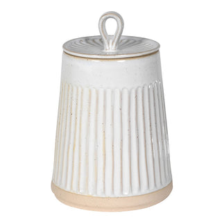 White Lid Decorative Jar